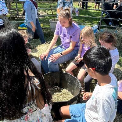 Youth teaching Youth at the Wamego Tulip Festival
