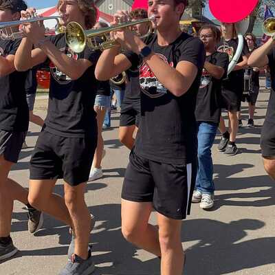 WHS Marching Band at the KS State Fair Parade