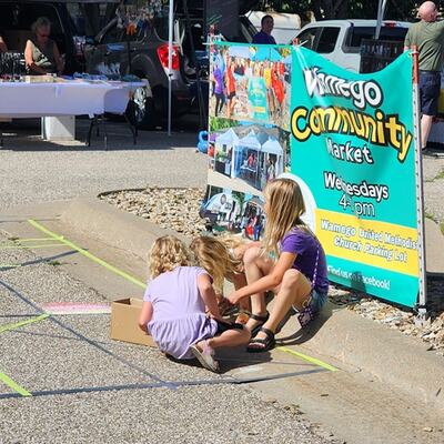 Kid Zone - chalk mosaic