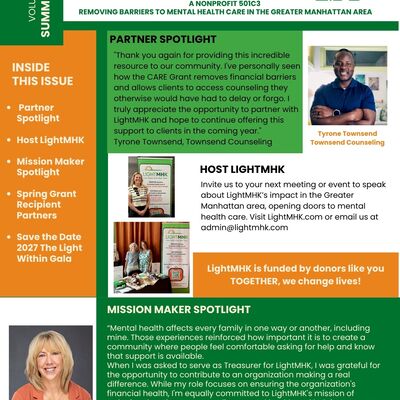 Summer 2026 Newsletter page 1