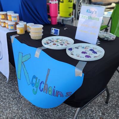 Klay's Keychains -- young entrepreneur!