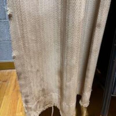 Frayed stage curtains