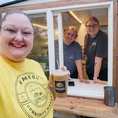Grounded on the Go -- We treated staff at Central Elementary, Wamego High School to drinks!