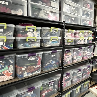 Section of Kids Closet we maintain at all times