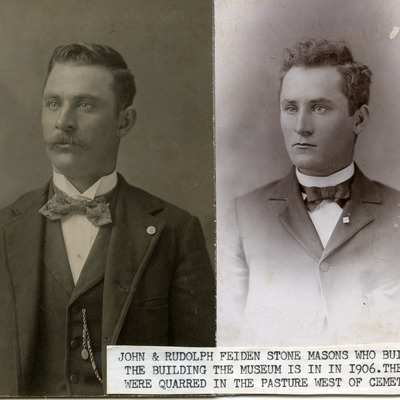Feiden Brothers stone masons who built many stone cellars and structures in Wabaunsee County