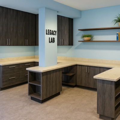 AI rendering of proposed Legacy Lab layout and location