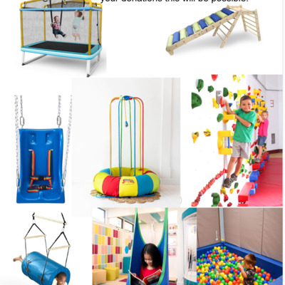 Items we want to have in our therapeutic sensory gym