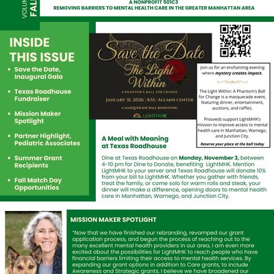 Fall 2025 Newsletter page 1