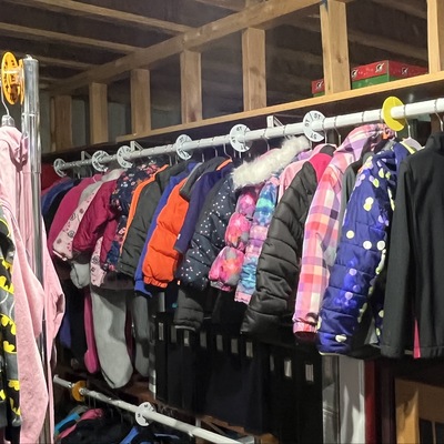 Section of Kids Closet we maintain at all times